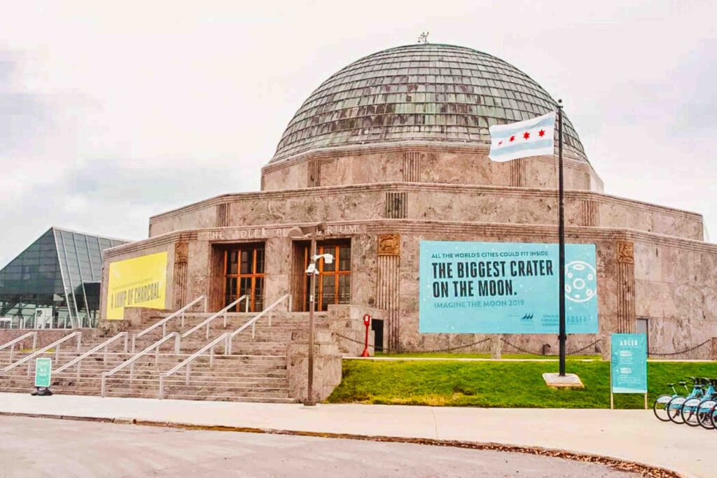 Adler Planetarium in Chicago view of the exterior